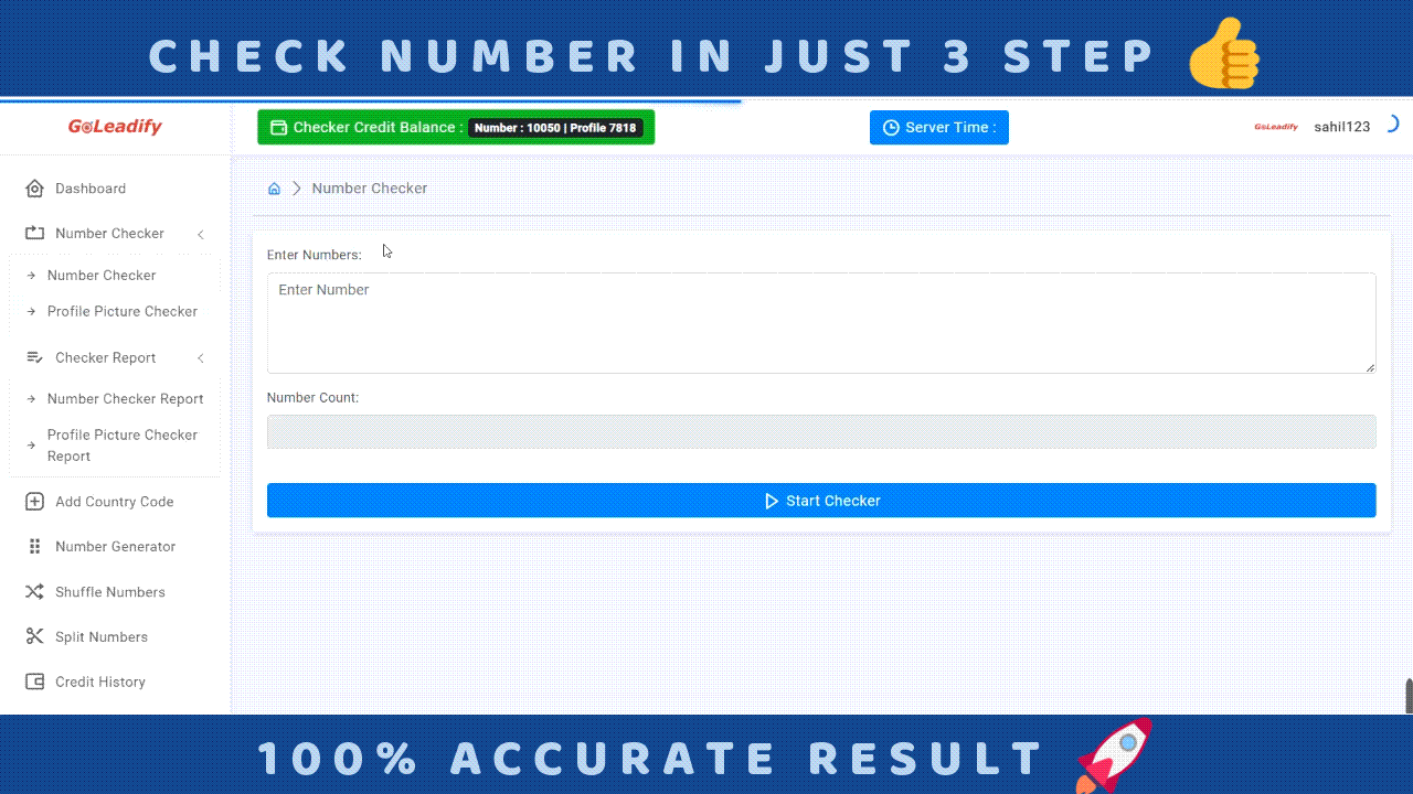 whatsapp number filter